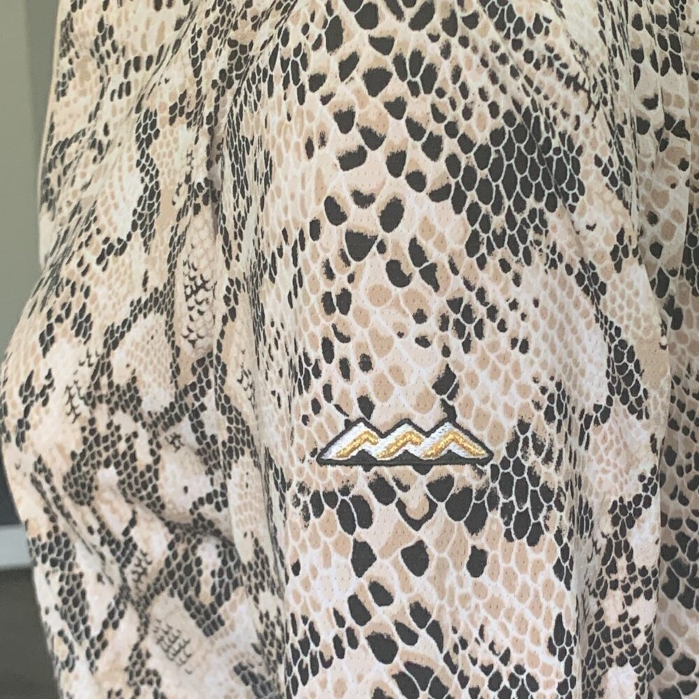 Sport Haley 1/4 Zip Top Long Sleeve Animal Print/Snakeskin Sz M #48H - Picture 6 of 10